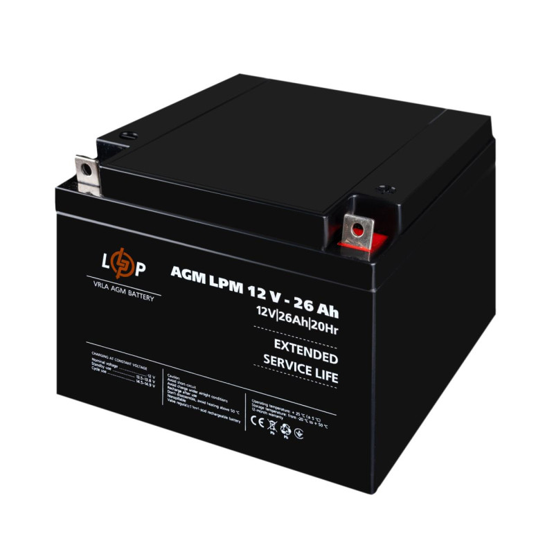 Акумулятор AGM LPM 12V - 26 Ah