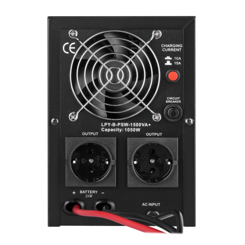 ДБЖ з правильною синусоїдою 24V LPY-B-PSW-1500VA+(1050Вт) 10A/15A