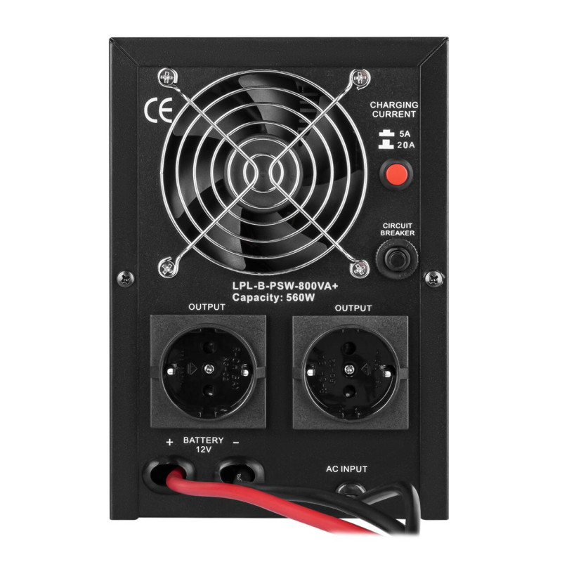 ДБЖ LP LPL-B-PSW-800VA+ (560Вт) 5A/20A з правильною синусоїдою 12V