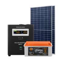 Комплект СЕС 1.4kW АКБ 2.56kWh (літій) 100 Ah Преміум
