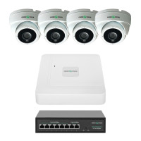 Комплект відеоспостереження на 4 камери GV-IP-K-W99/4 4MP