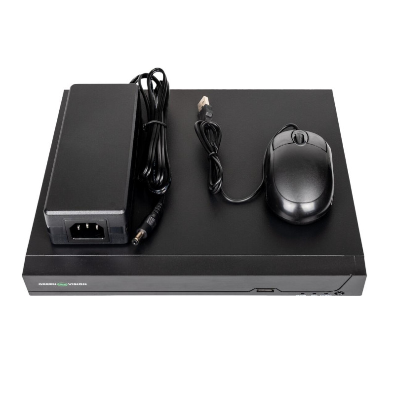 IP відеореєстратор 10-канальний 8MP NVR GreenVision GV-N-S024/08 (8POE) (Lite)