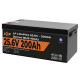 Акумулятор LP LiFePO4 24V (25,6V) - 200 Ah (5120Wh) (Smart BMS 100А) с BT пластик Уцінка
