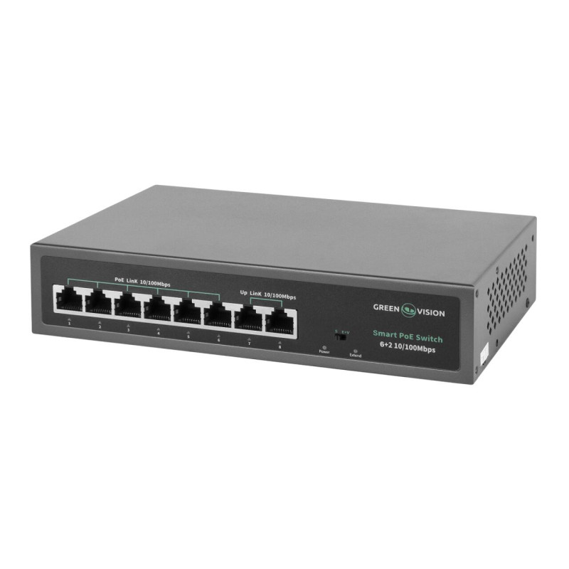Комутатор мережевий GV-014-D-06+2P POE