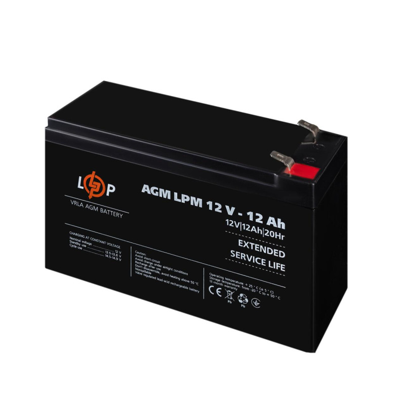 Акумулятор AGM LPM 12V - 12 Ah