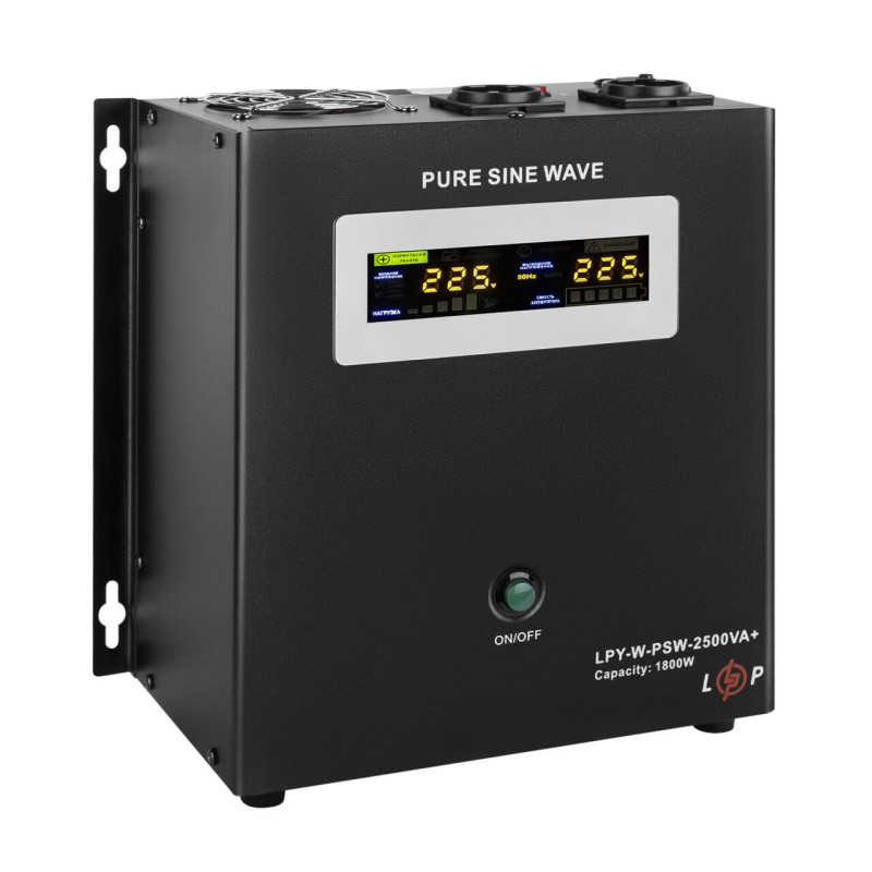ДБЖ з правильною синусоїдою 24V LPY-W-PSW-2500VA+(1800Вт)10A/20A