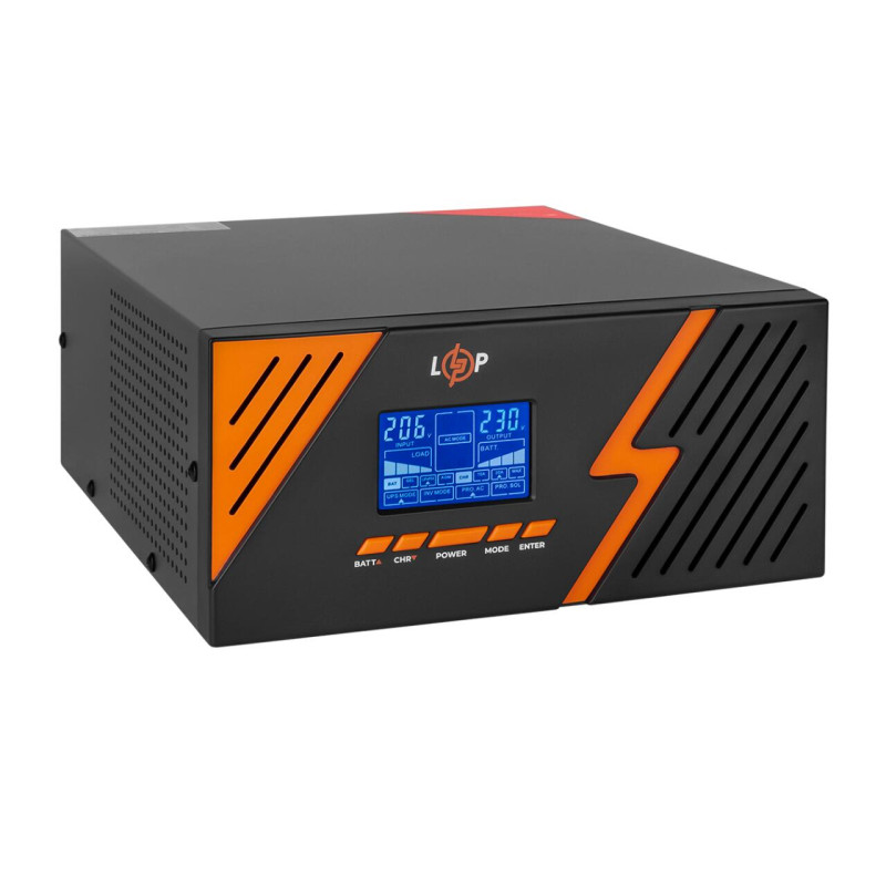 ДБЖ з правильною синусоїдою 12V LPM-PSW-1500VA (1050Вт) Black Уцінка