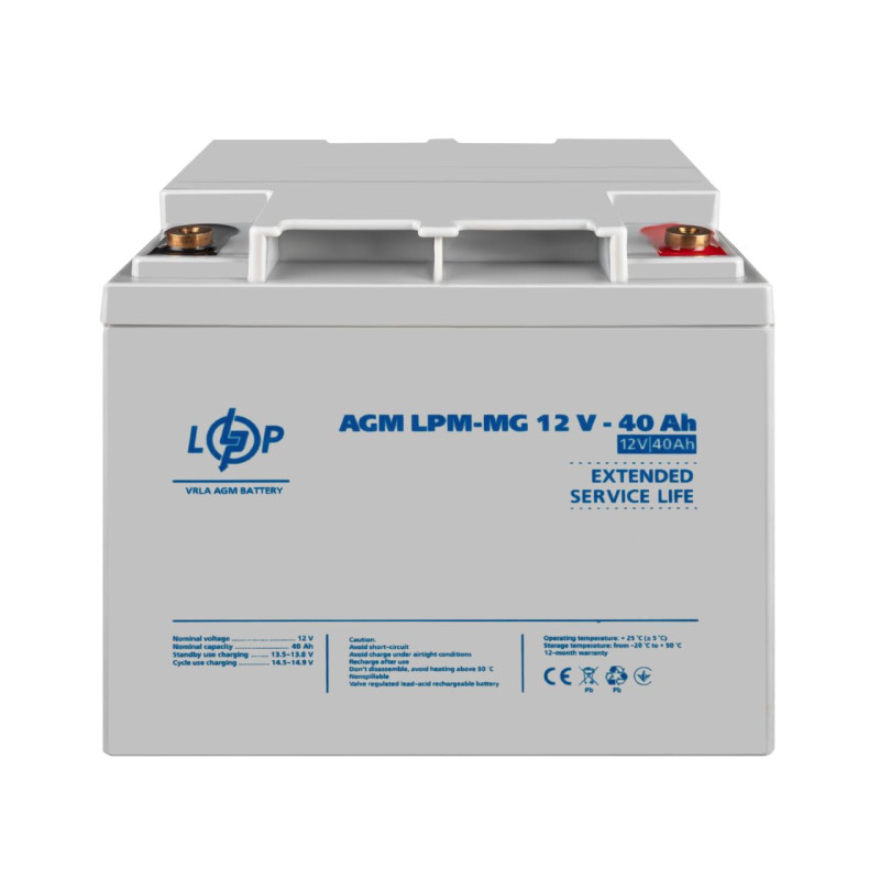 Акумулятор мультигелевий LPM-MG 12V - 40 Ah