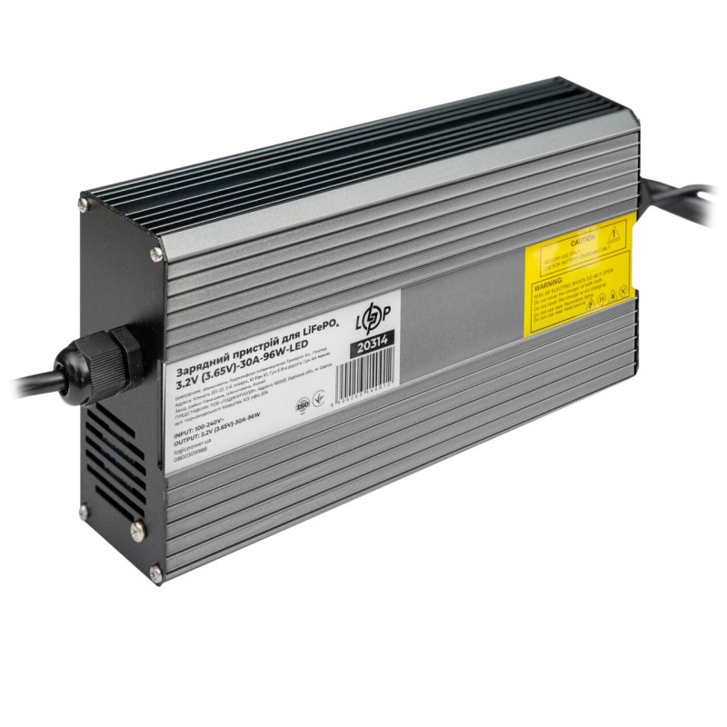 Зарядний пристрій для LiFePO4 комірок 3.2V (3.65V)-30A-96W-LED