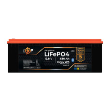 Акумулятор LP LiFePO4 12,8V - 630 Ah (8064Wh) (BMS 300A/150А) пластик Smart BT