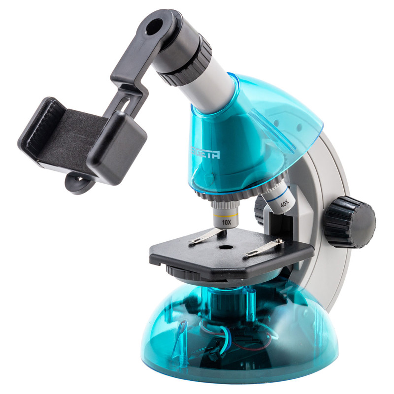 Мікроскоп SIGETA MIXI 40x-640x BLUE (з адаптером для смартфона)