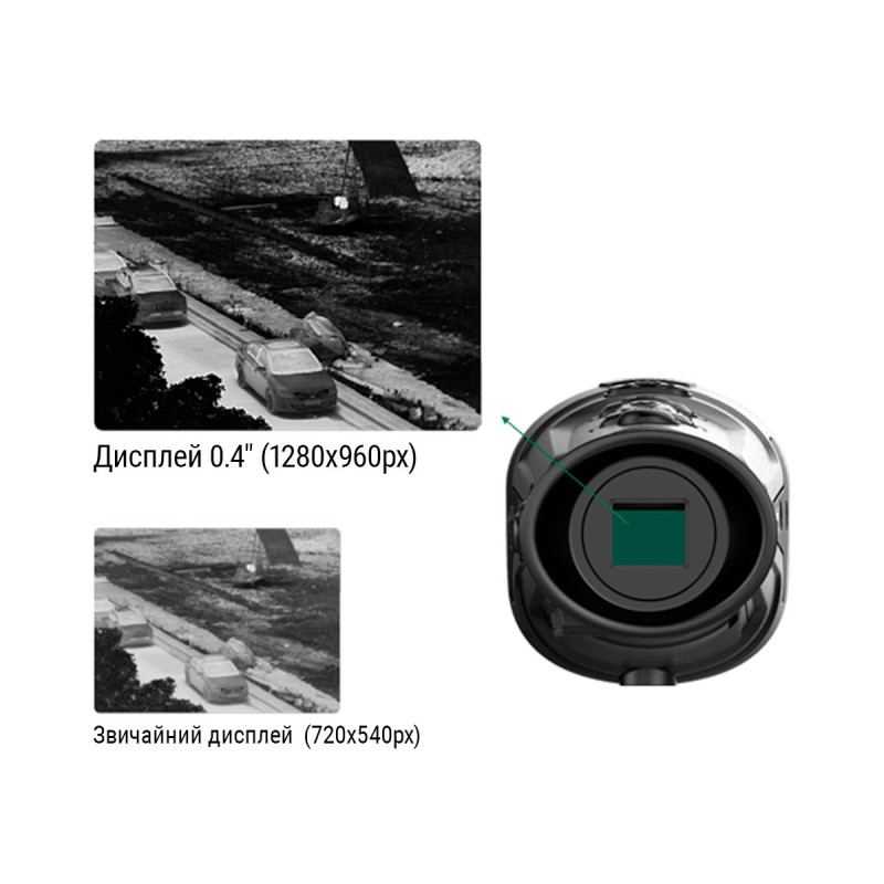 Тепловізійний монокуляр GUIDE TrackIR 25mm 400x300px