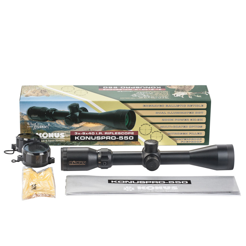 Оптичний приціл KONUS KONUSPRO-550 3-9x40 BDC IR