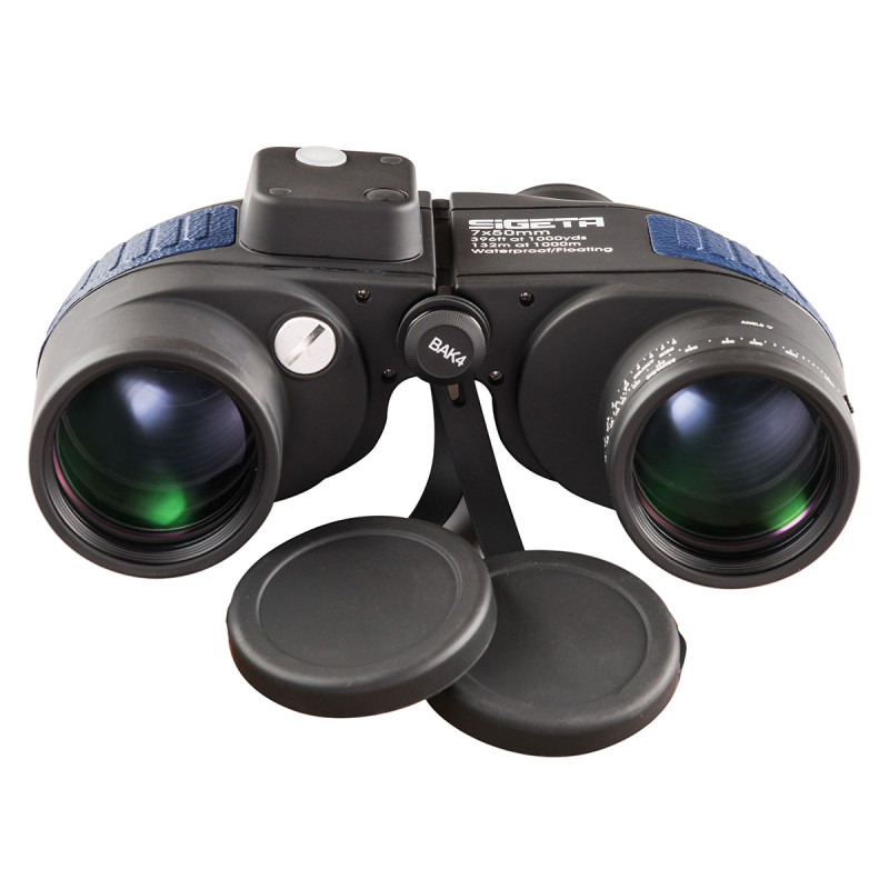 Бінокль SIGETA Admiral 7x50 Blue floating/compass/reticle морський