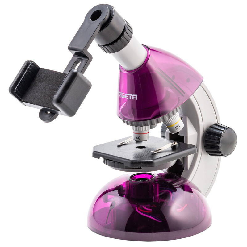 Мікроскоп SIGETA MIXI 40x-640x PURPLE (з адаптером для смартфона)