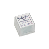 Покривне скло SIGETA 18x18 мм (100 шт.)